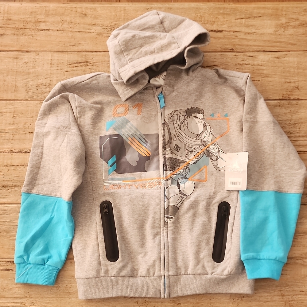 Disney Gray and Blue Buzz Lightyear Hoodie